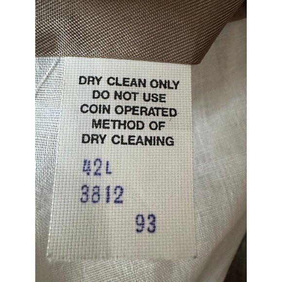 VTG Orvis Mens Suede Leather Blazer Jacket 42L Light Brown 90s Western Ranch USA - Picture 12 of 15